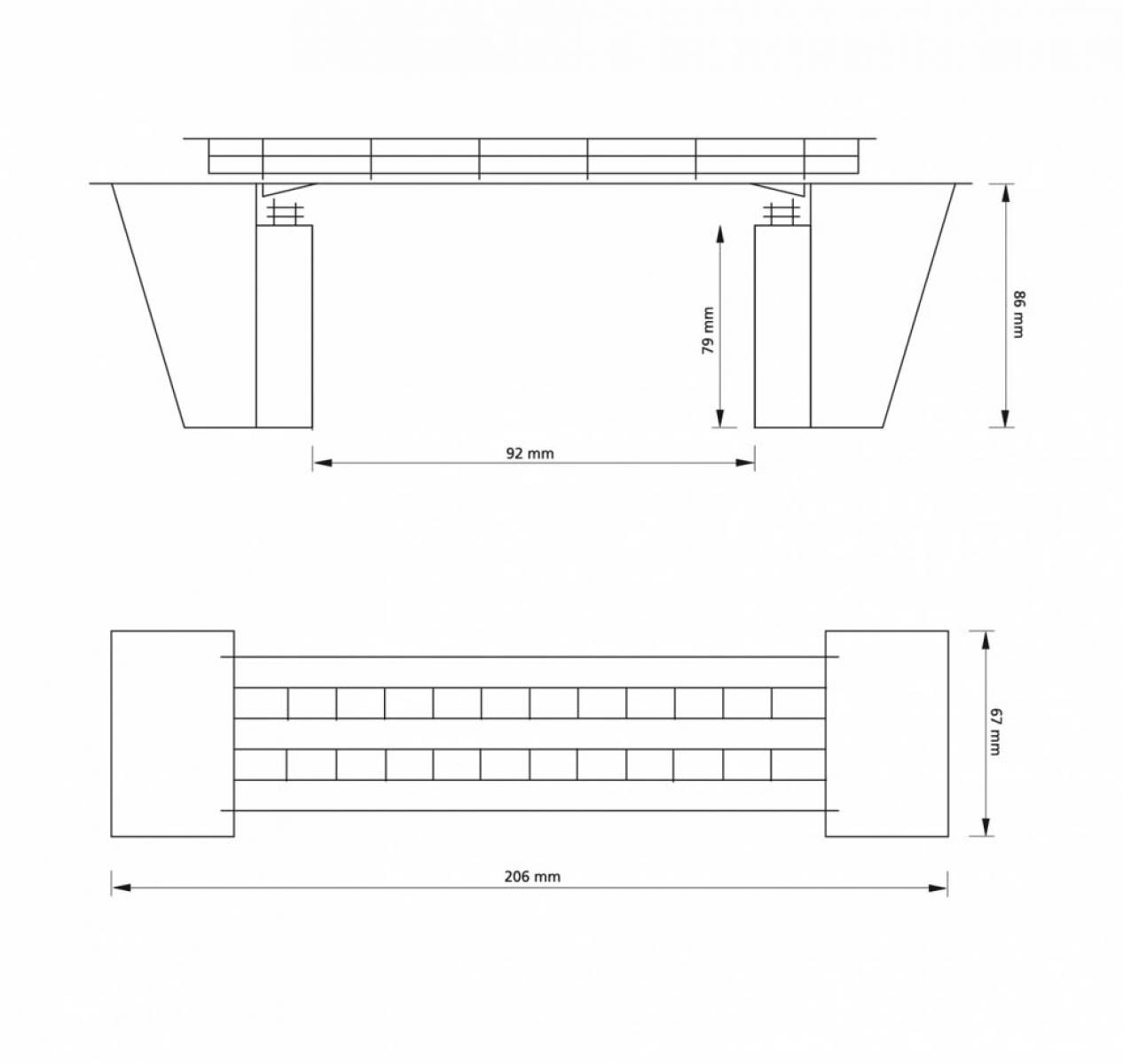 Auhagen 11428 Kleine Brücke H0