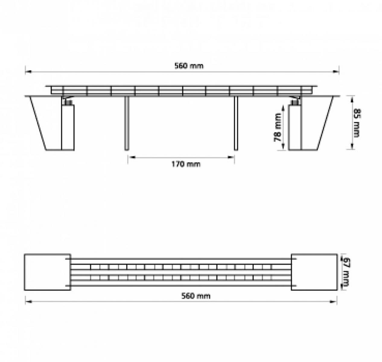 Auhagen 11430 Pendelpfeilerbrücke H0
