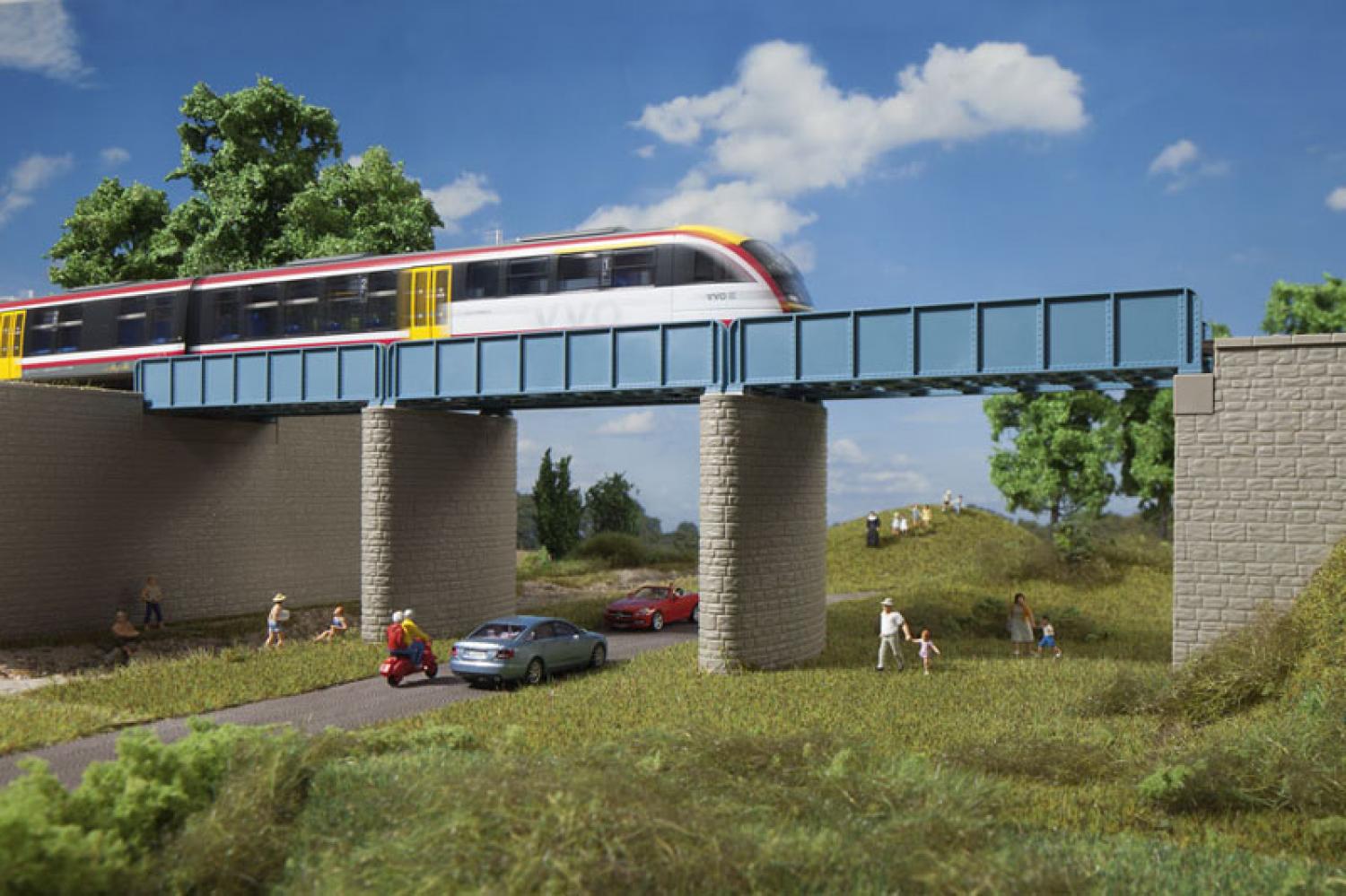 Auhagen 11442 Erweiterung Blechträgerbrücke H0