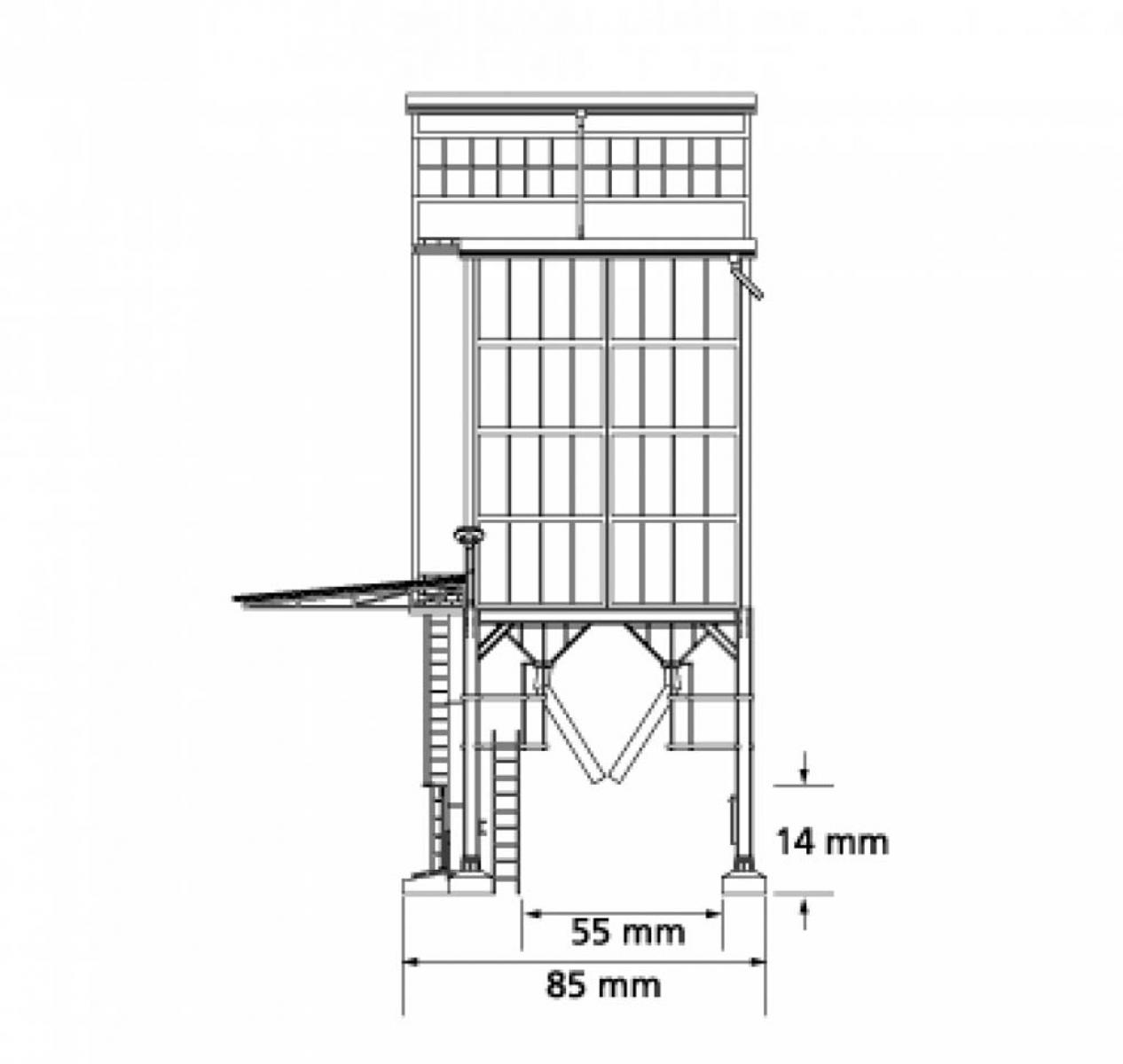 Auhagen 11446 Getreidespeicher H0
