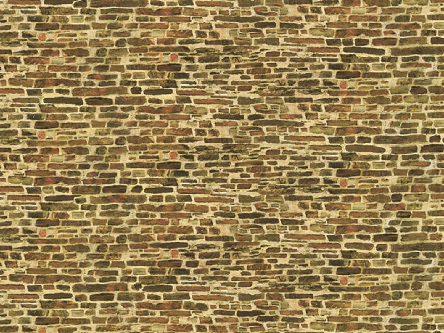 Auhagen 50516 H0/TT/N Dekorpappe Kalksteinmauer