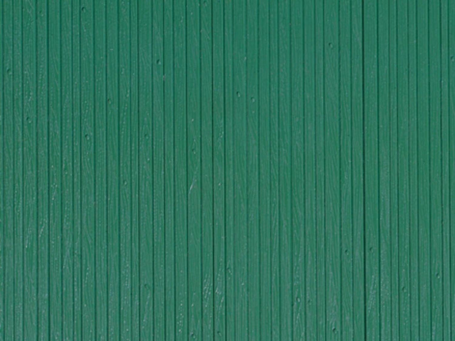 Auhagen 52419 Dekorplatte Bretterwand grün H0/TT/N