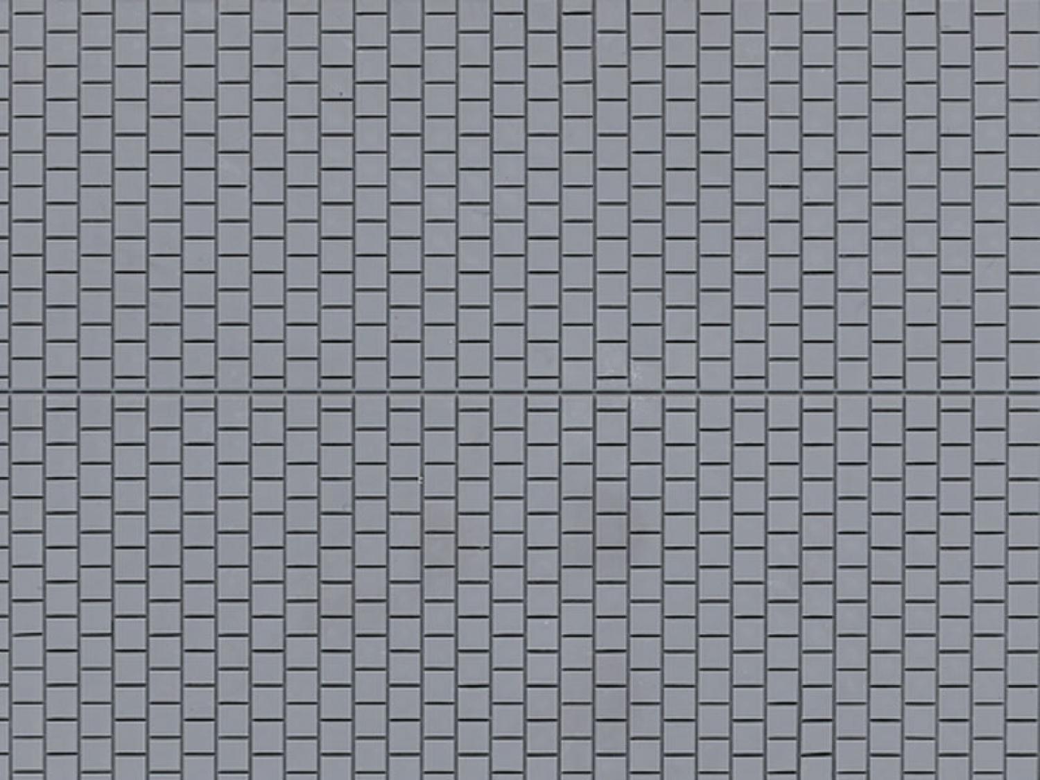 Auhagen 52423 H0/TT/N Dekorplatte Fußsteig grau