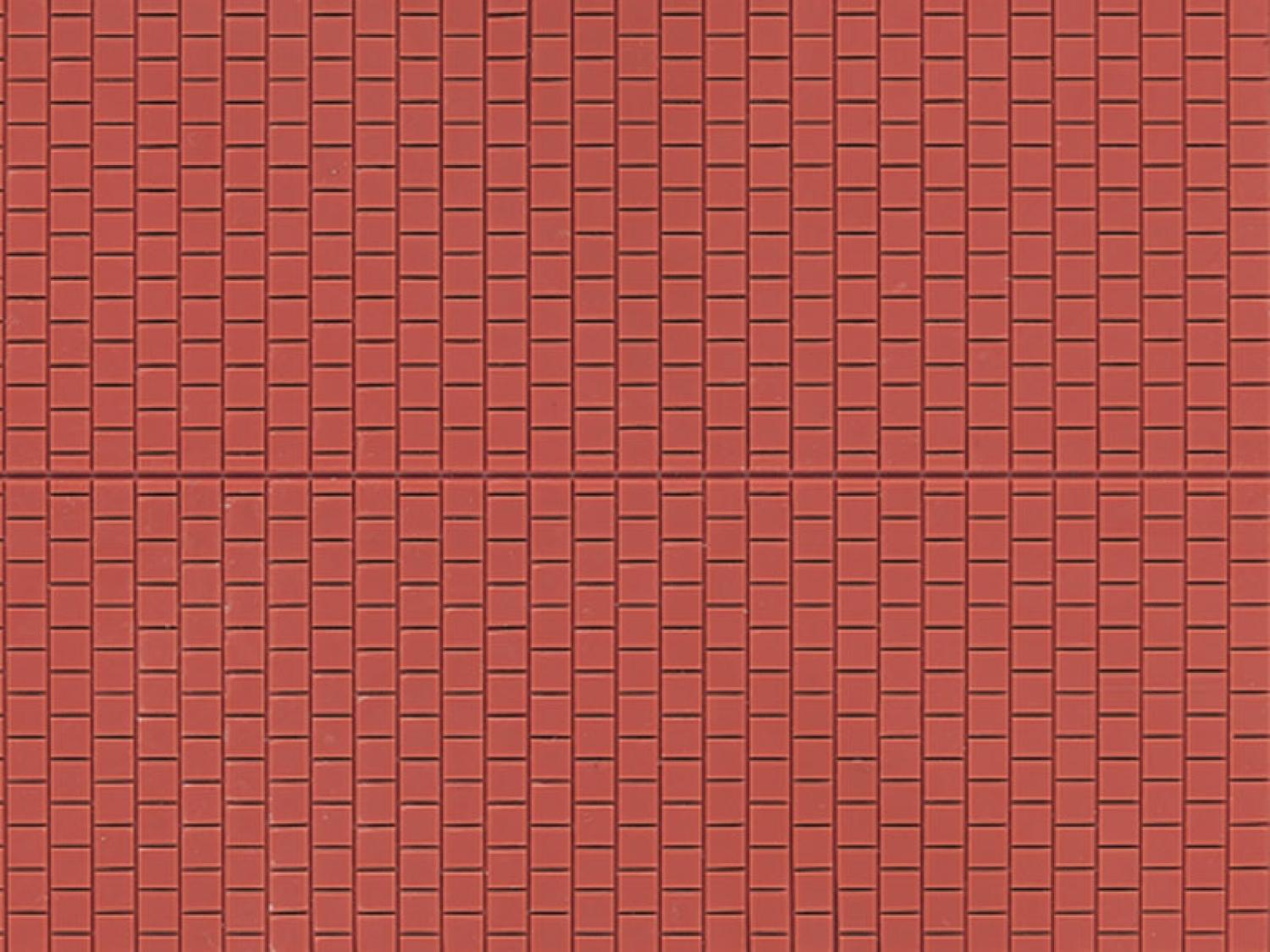 Auhagen 52424 H0/TT/N Dekorplatte Fußsteig rotbraun