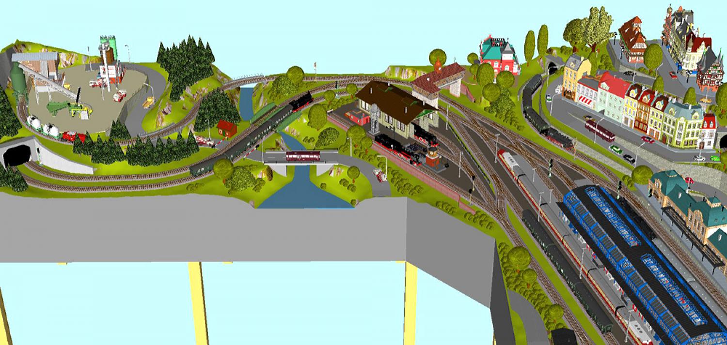 GP4-0100 C-Gleisplan Bad Homberg 300x350x300