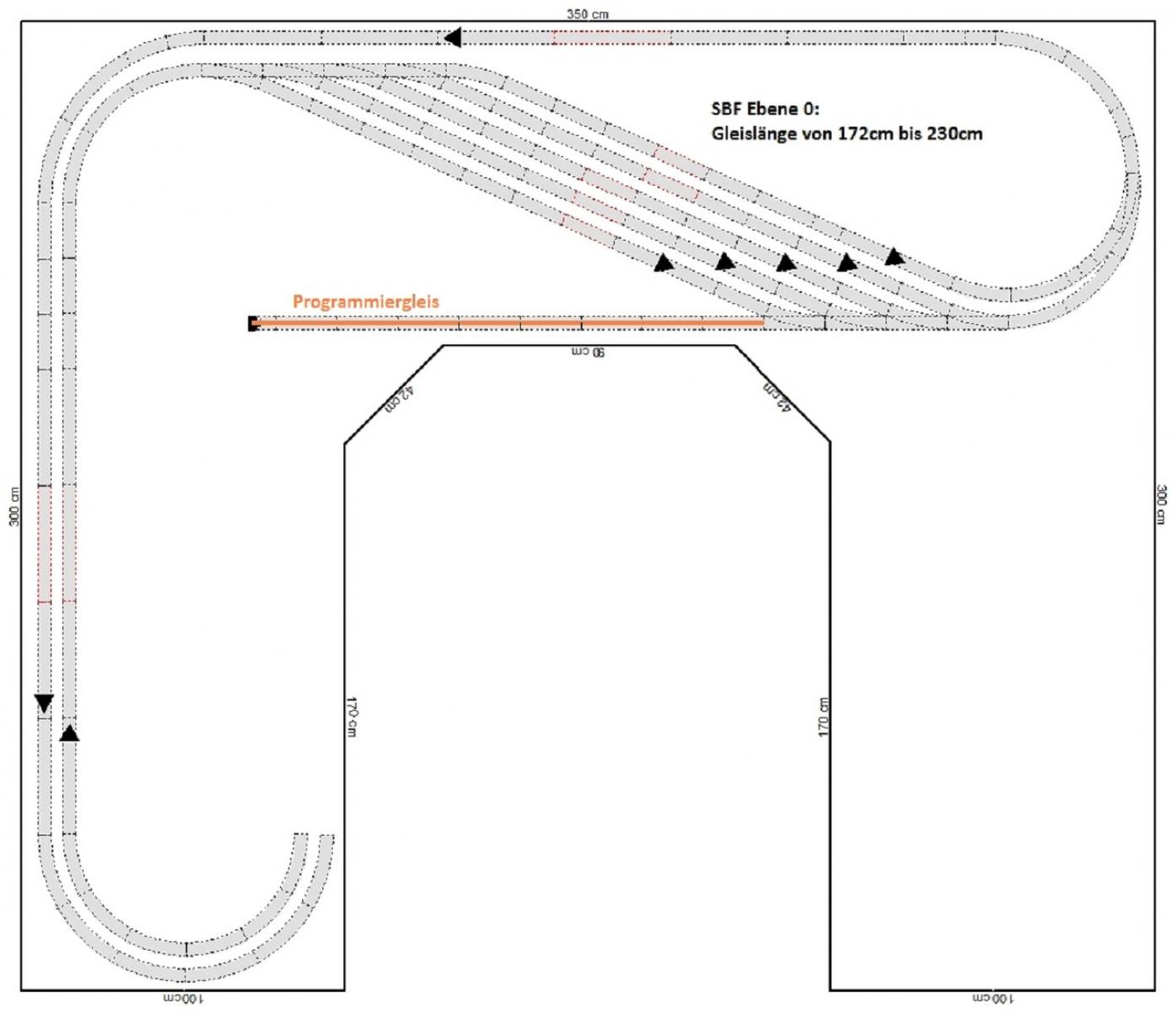 GP4-0100 C-Gleisplan Bad Homberg 300x350x300