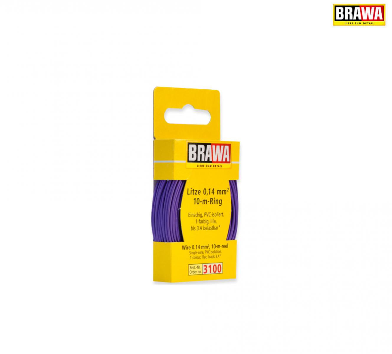 Brawa 3100 Litze 0,14mm² 10m Ring li