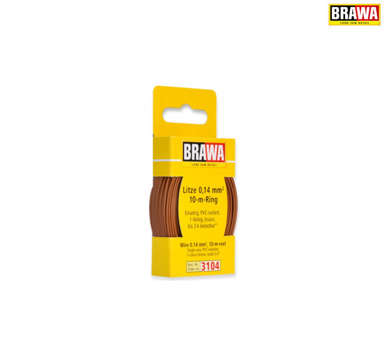 BRAWA 3104 Litze 0,14mm² 10m Ring br