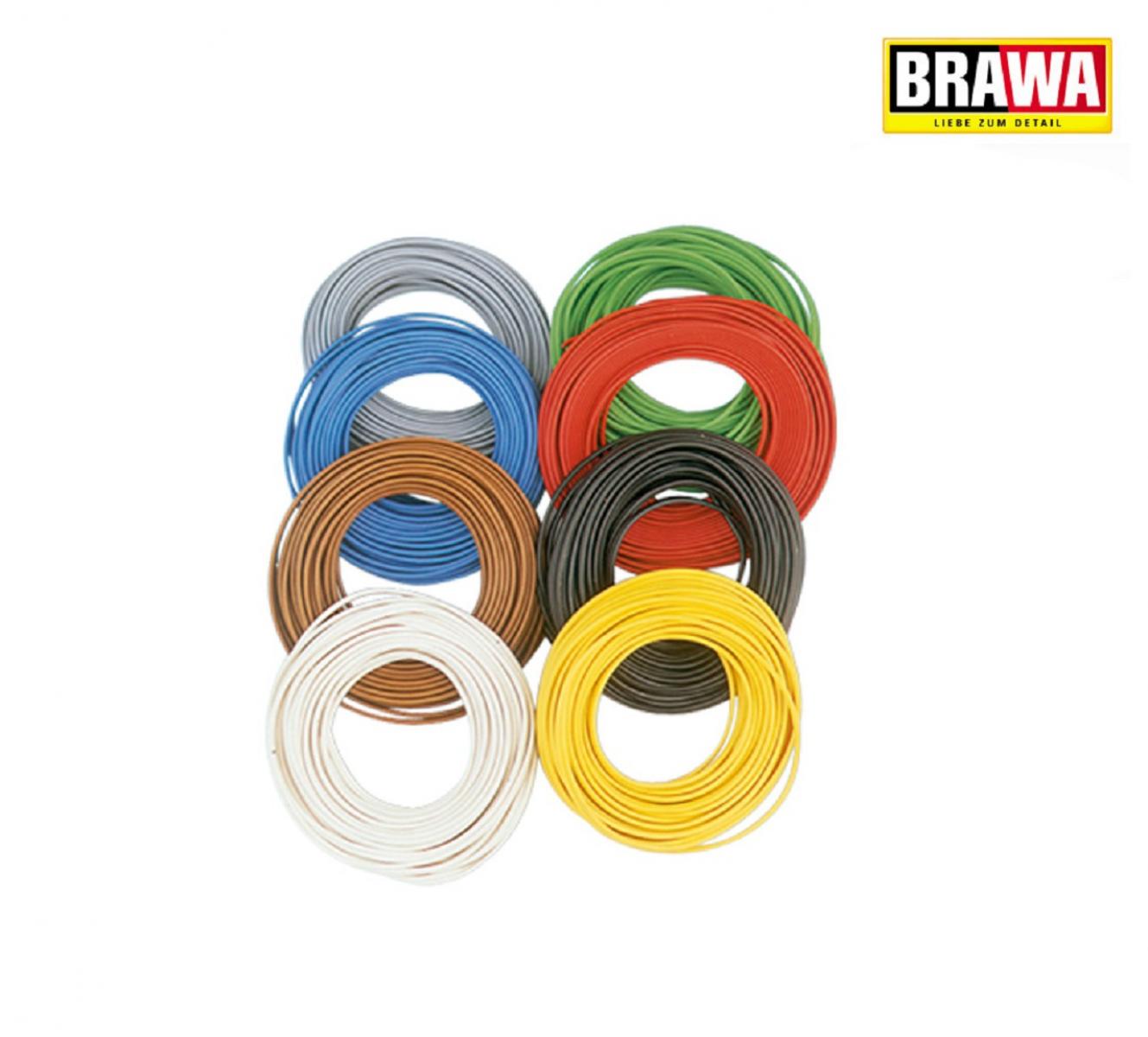 Brawa 3143 Schaltdraht 0,2 mm², 10 m Ring, grün