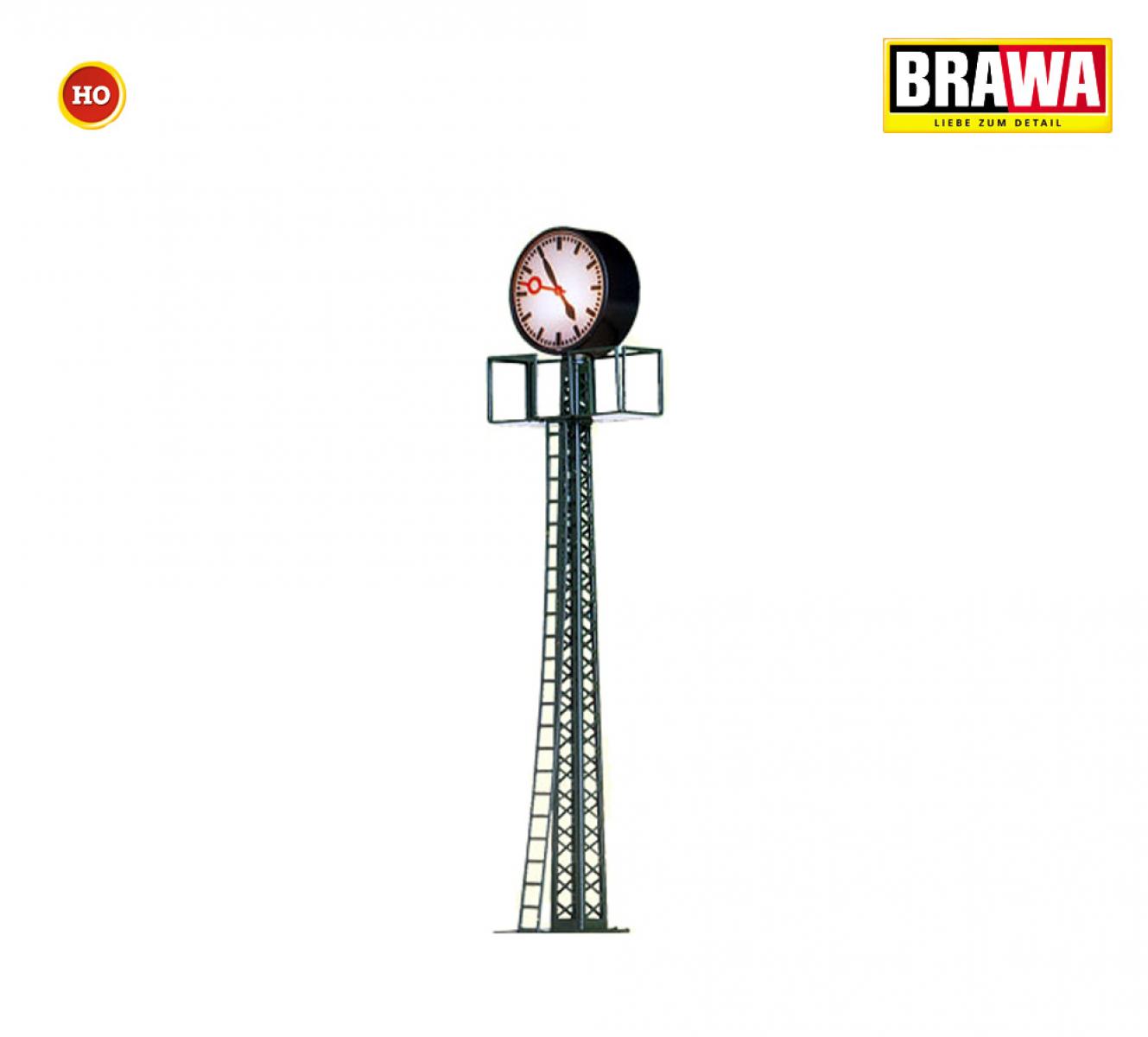 BRAWA 5368 H0 Uhr auf Mast mit Podest