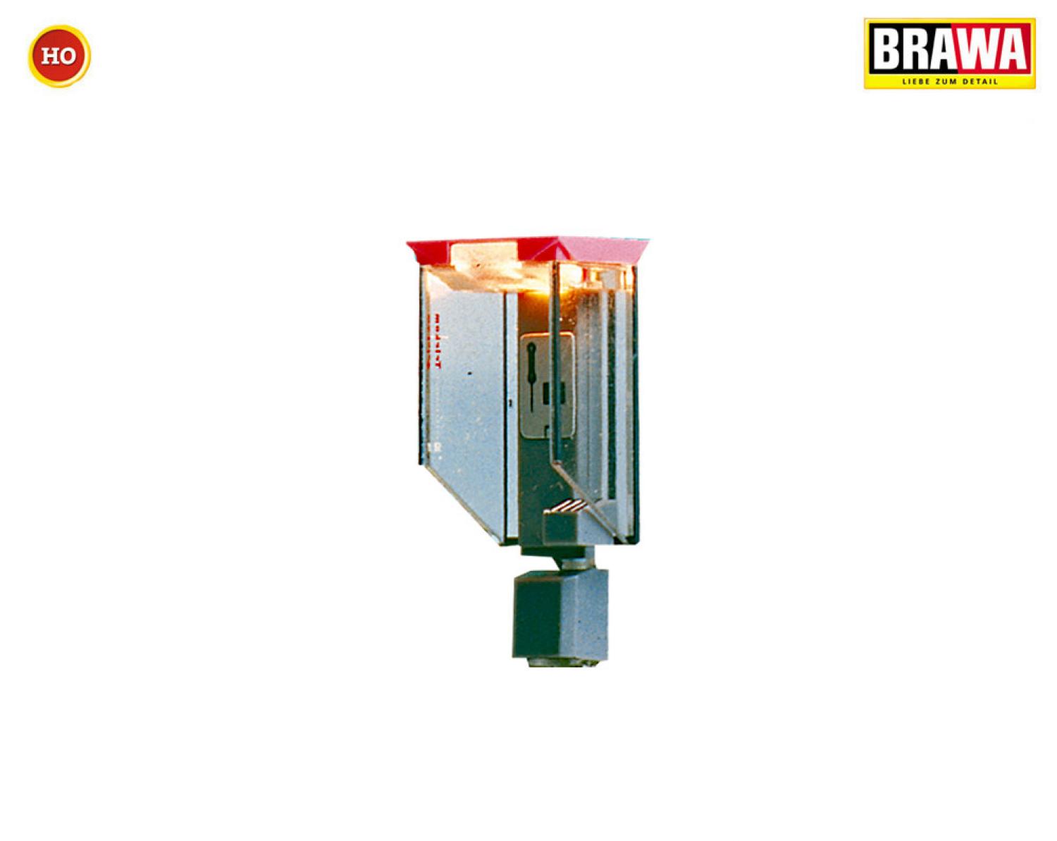 BRAWA 5446 H0 Telekom Telefonzelle offen
