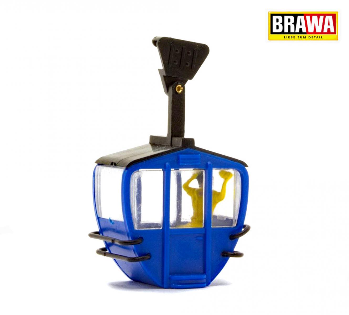 BRAWA 6282 H0 Kabinen einzeln blau