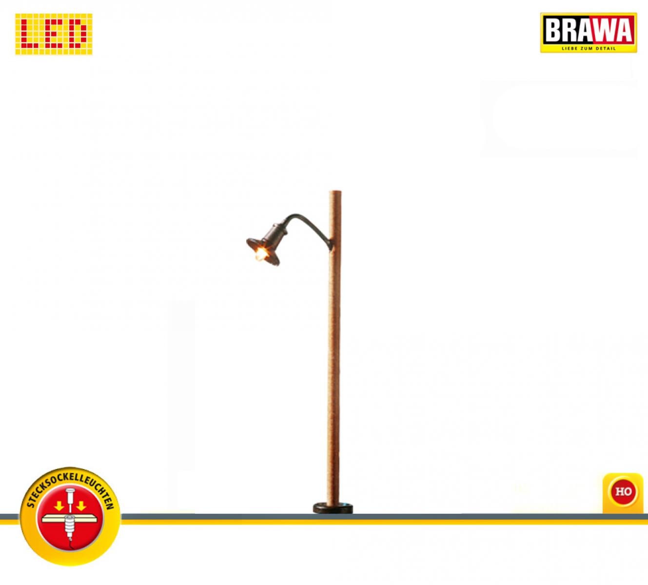 BRAWA 84061 H0 LED-Holzmastl. Stecks.
