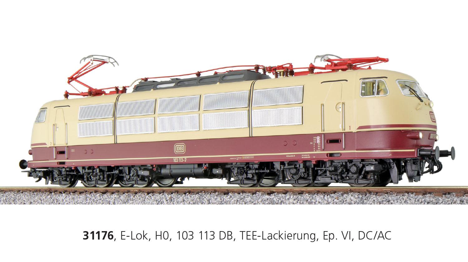 ESU 31176 E-Lok 103 DB, Ep VI (Sound/Panto/AC/DC)
