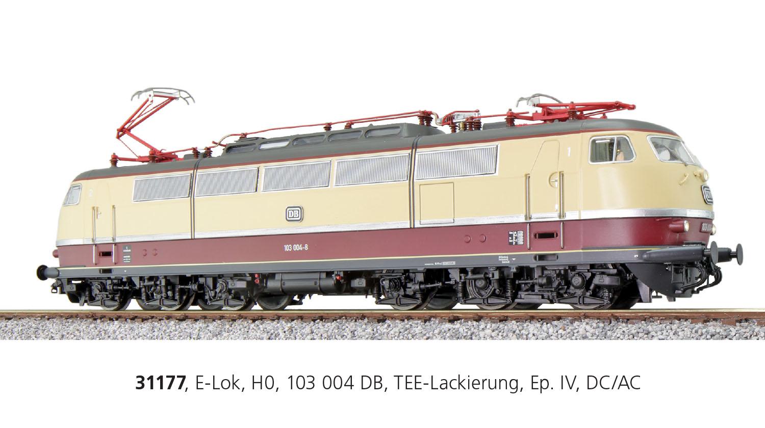 ESU 31177 E-Lok 103 DB, Ep IV (Sound/Panto/AC/DC)