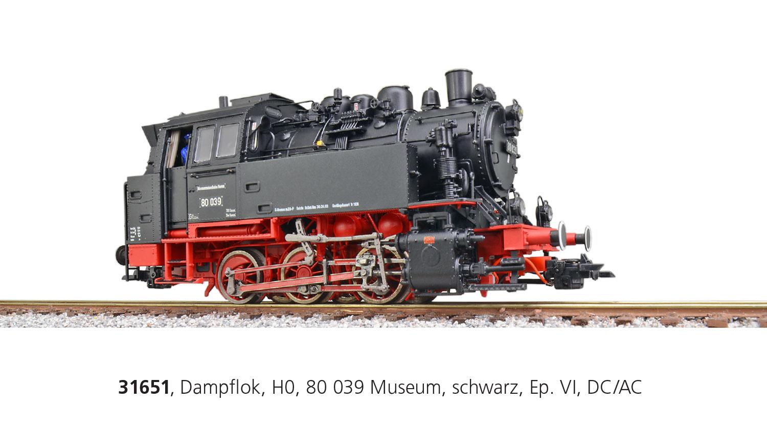 ESU 31651 Dampflok BR 80 Museum, Ep. VI, AC/DC