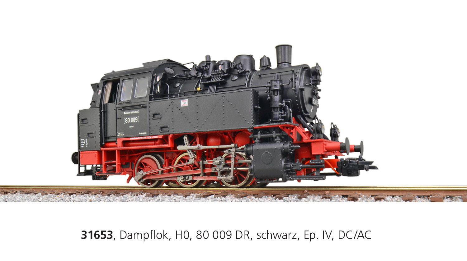 ESU 31653 Dampflok BR 80 DR, Ep. IV, AC/DC
