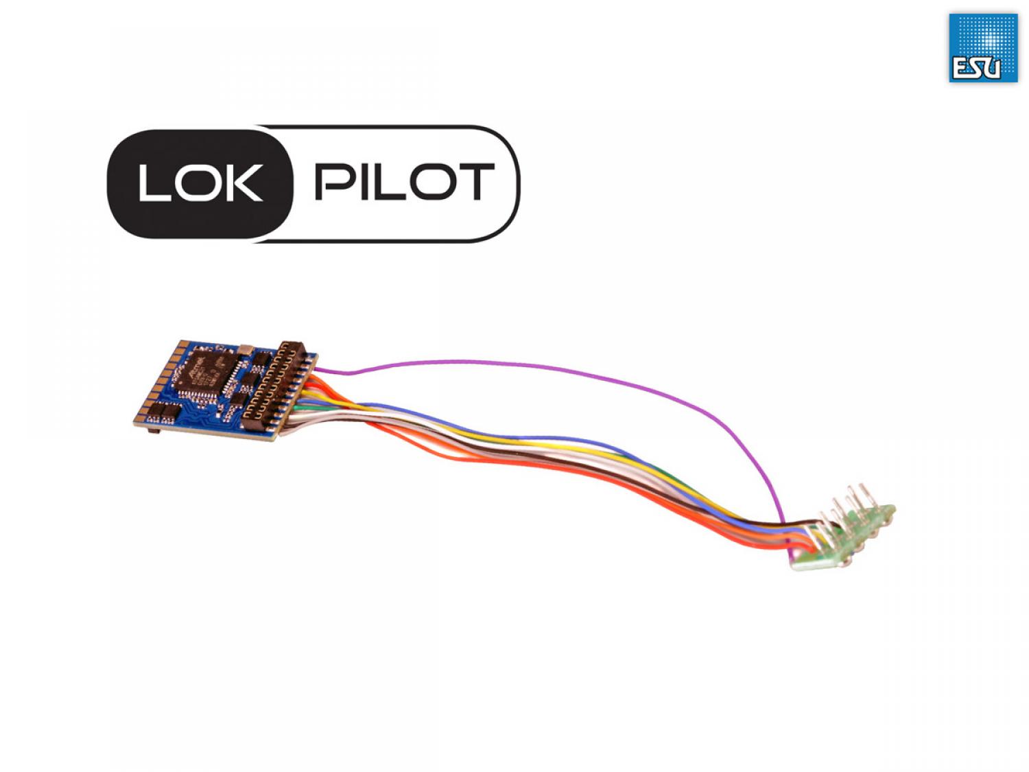 ESU 59610 LokPilot 5 DCC/MM/SX/M4, 8-pin NEM652, H0 ,0