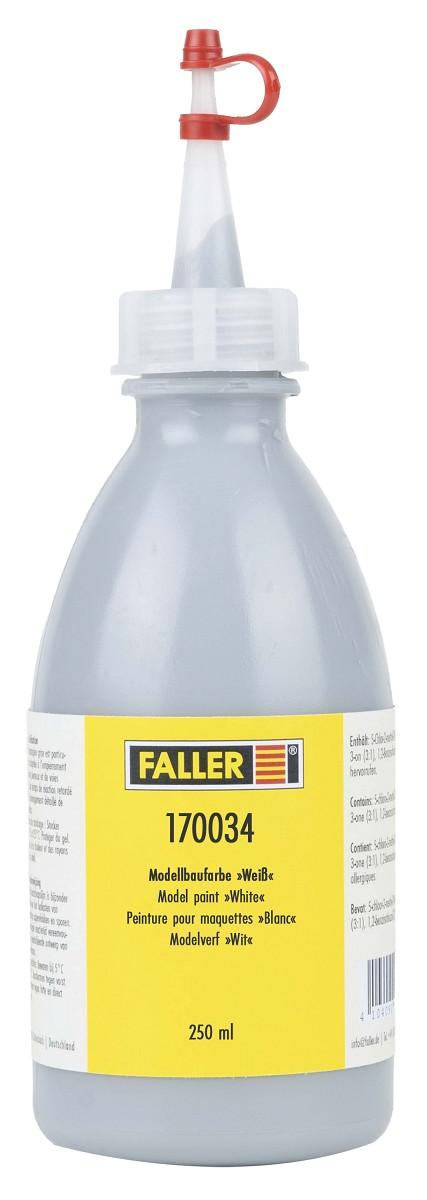 Faller 170034 Modellbaufarbe Weiß, 250 ml