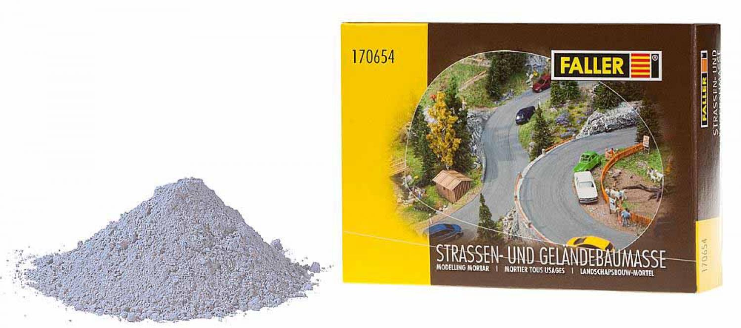 Faller 170654 Straßen- und Geländebau-Spachtelmasse, grau, 5