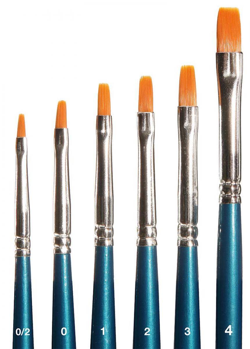 Faller 172131 Pinsel-Set, Flachpinsel, synthetisch