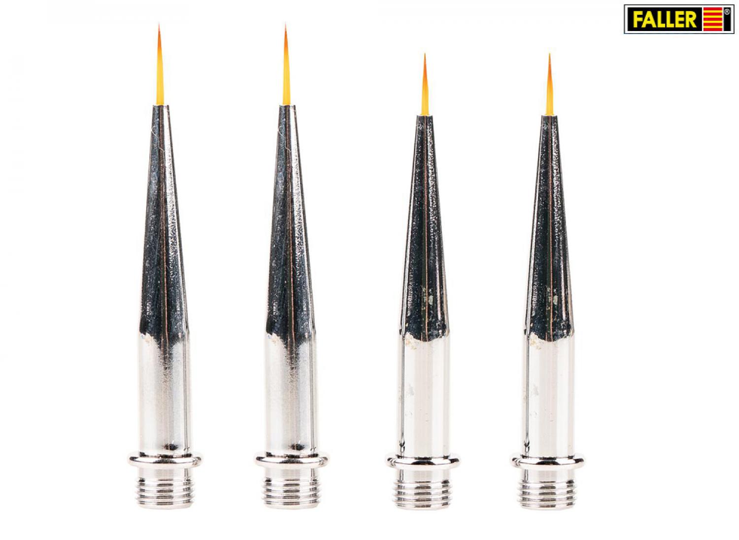 Faller 172161 Ersatzpinselspitzen, 2 x 7 mm, 2 x 9 mm
