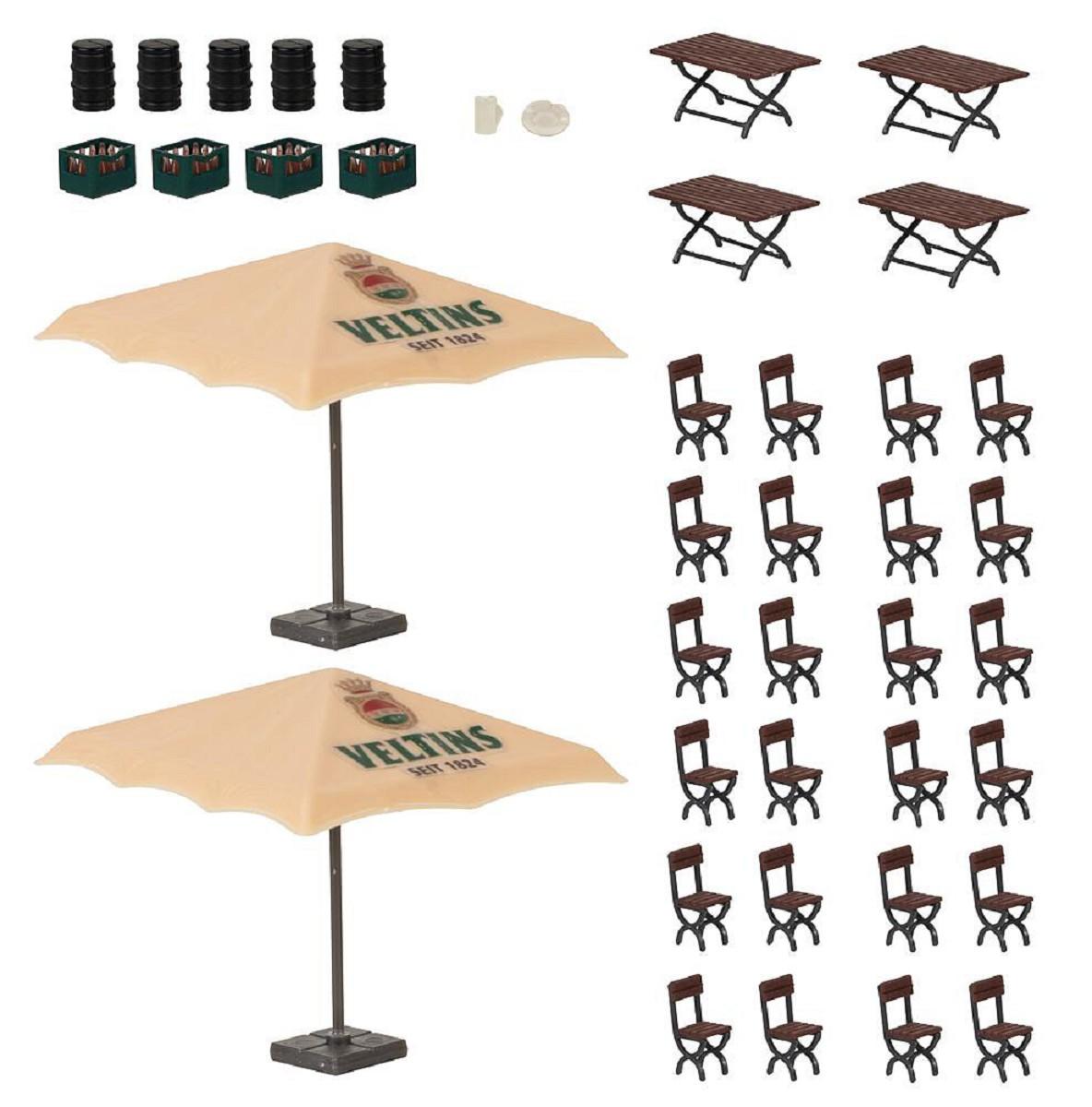 Faller 180437 Biergarten-Set Veltins