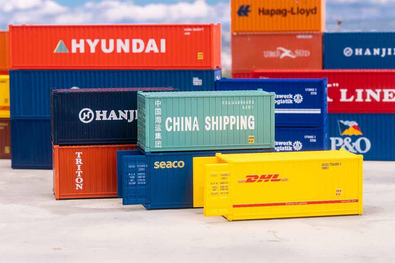 Faller 182057 20' Container, 5er-Set