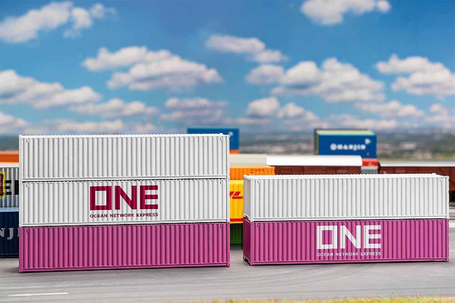 FALLER 182152 (H0) 40' Container ONE, 5er-Set
