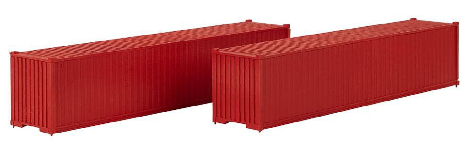 Faller 182154 H0 40' Container, rot, 2er-Set