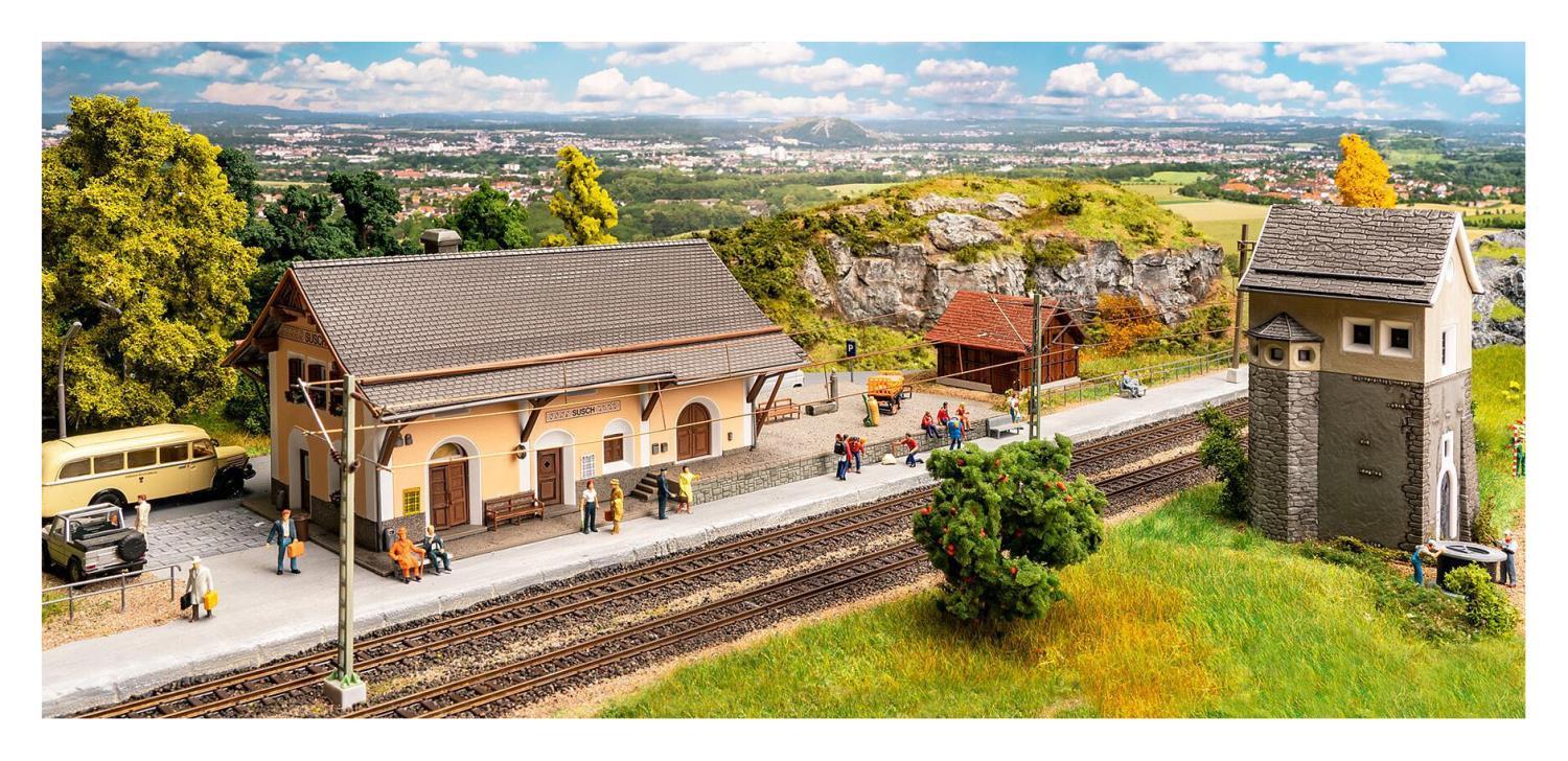 Faller 190059 H0 Bahnhof-Set Susch