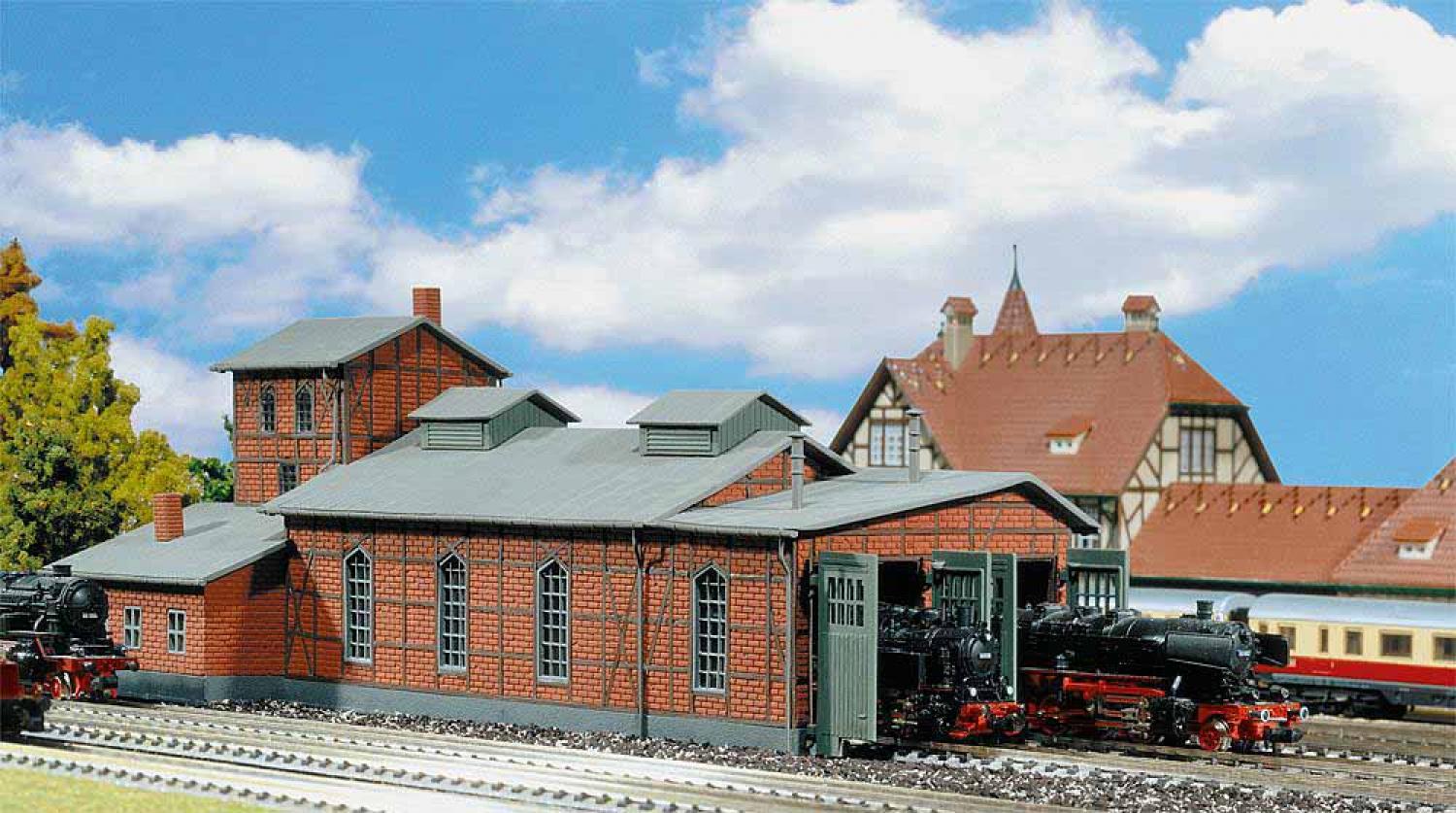 FALLER 222136 Lokschuppen, 2-ständig (Spur N)