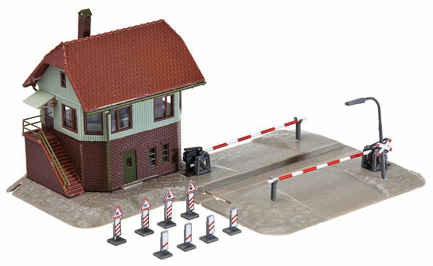 Faller 222171 Bahnübergang mit Stellwerk