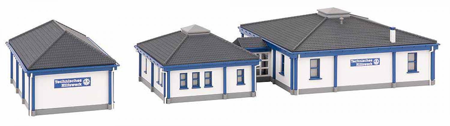 FALLER 222222 THW-Gebäude mit Halle (N)