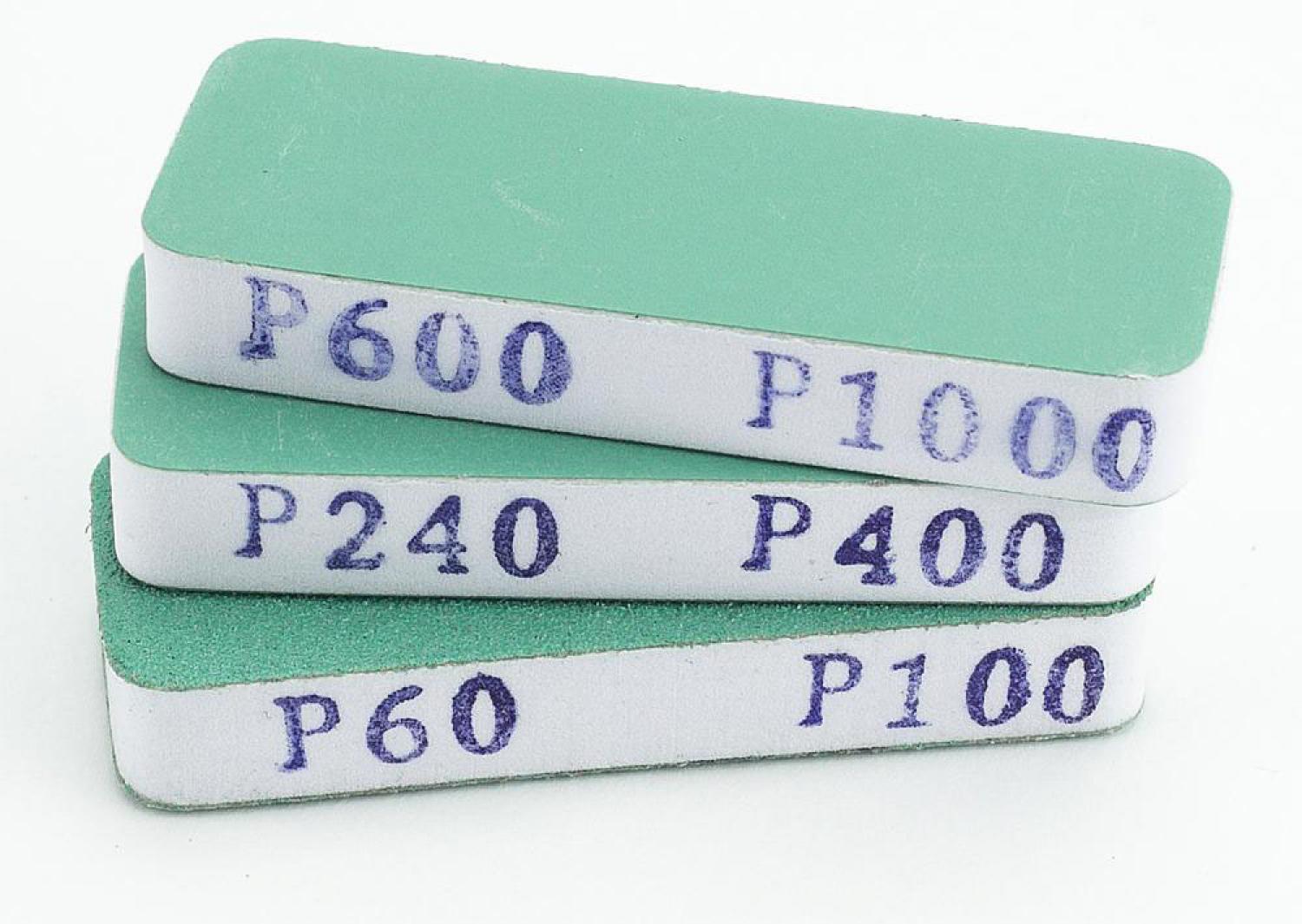 Vallejo 704004 3 Schleifpads, 80 x 30 x 12 mm