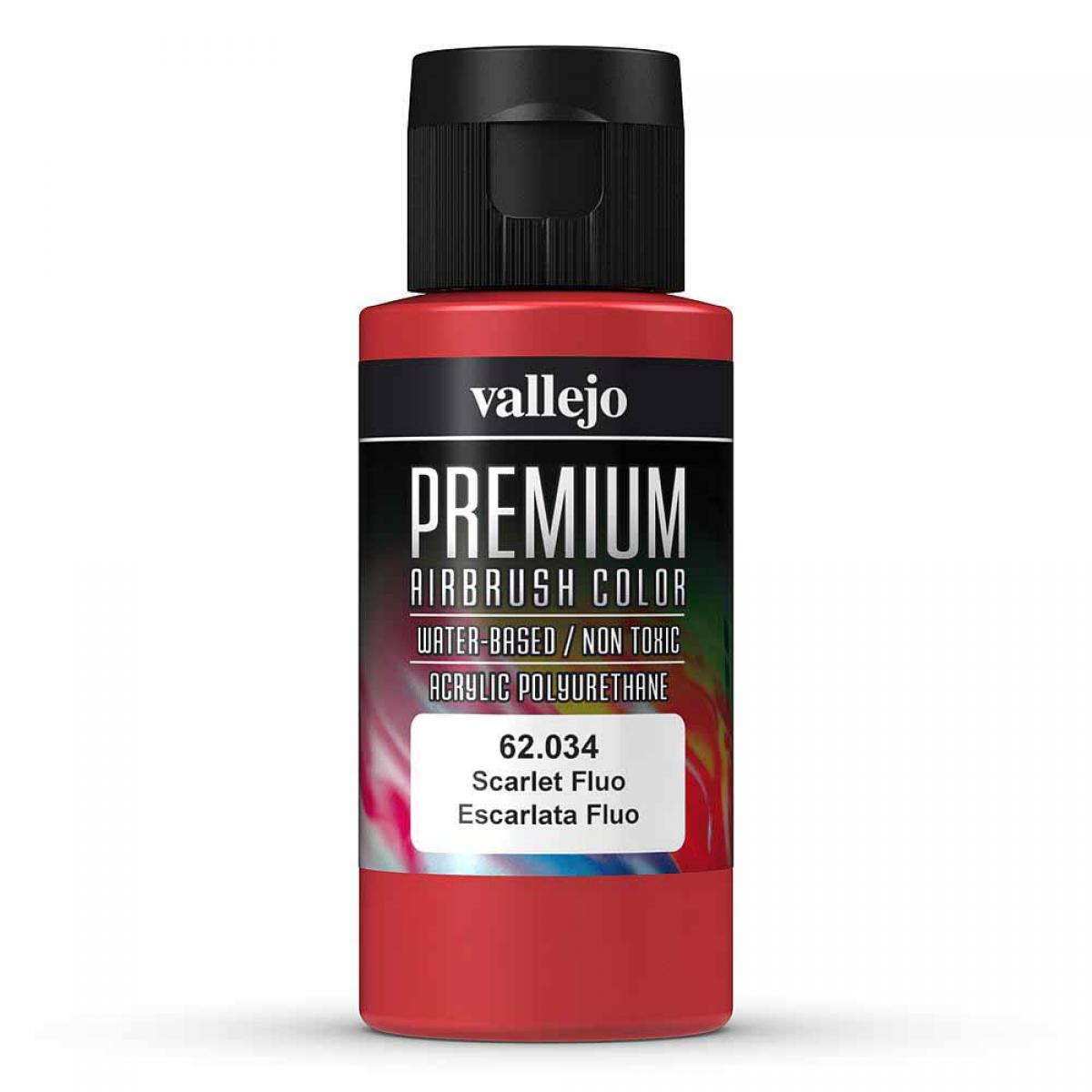 Vallejo 762034 Scharlachrot, fluoreszierend, 60 ml