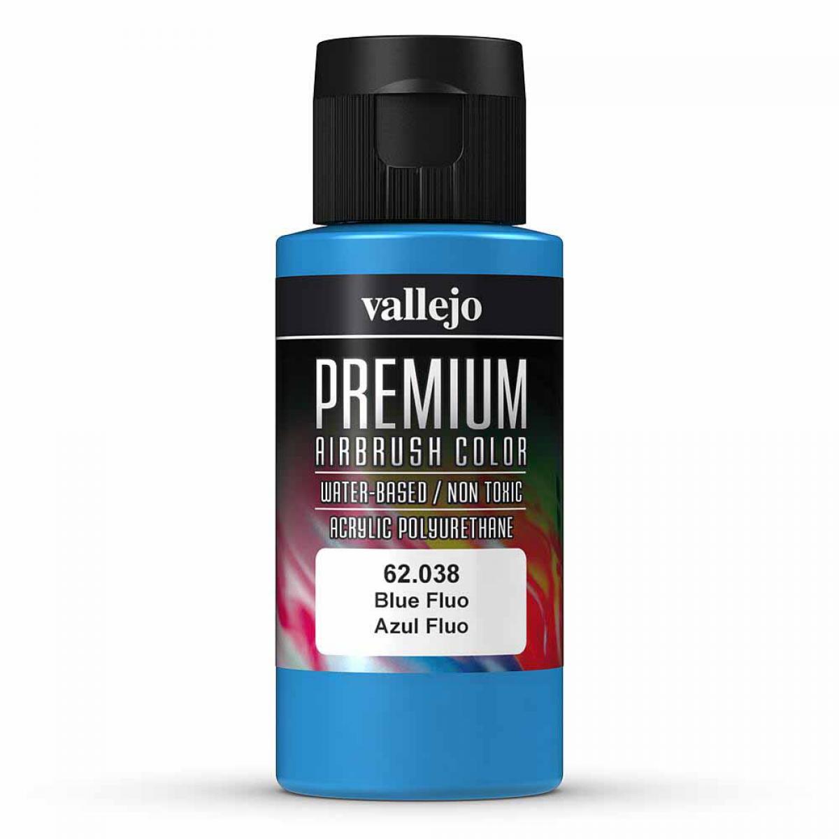 Vallejo 762038 Blau, fluoreszierend, 60 ml