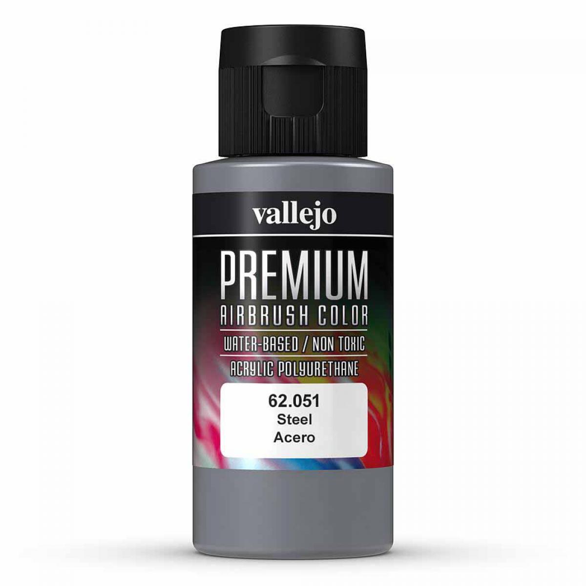 Vallejo 762051 Metallic, Stahl, 60 ml