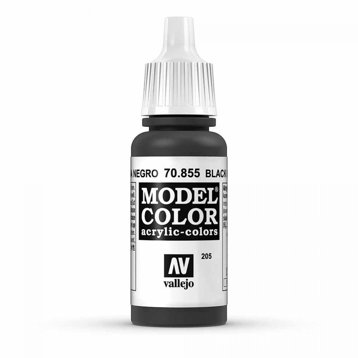 Vallejo 770855 Lasur Schwarz, glänzend, 17 m