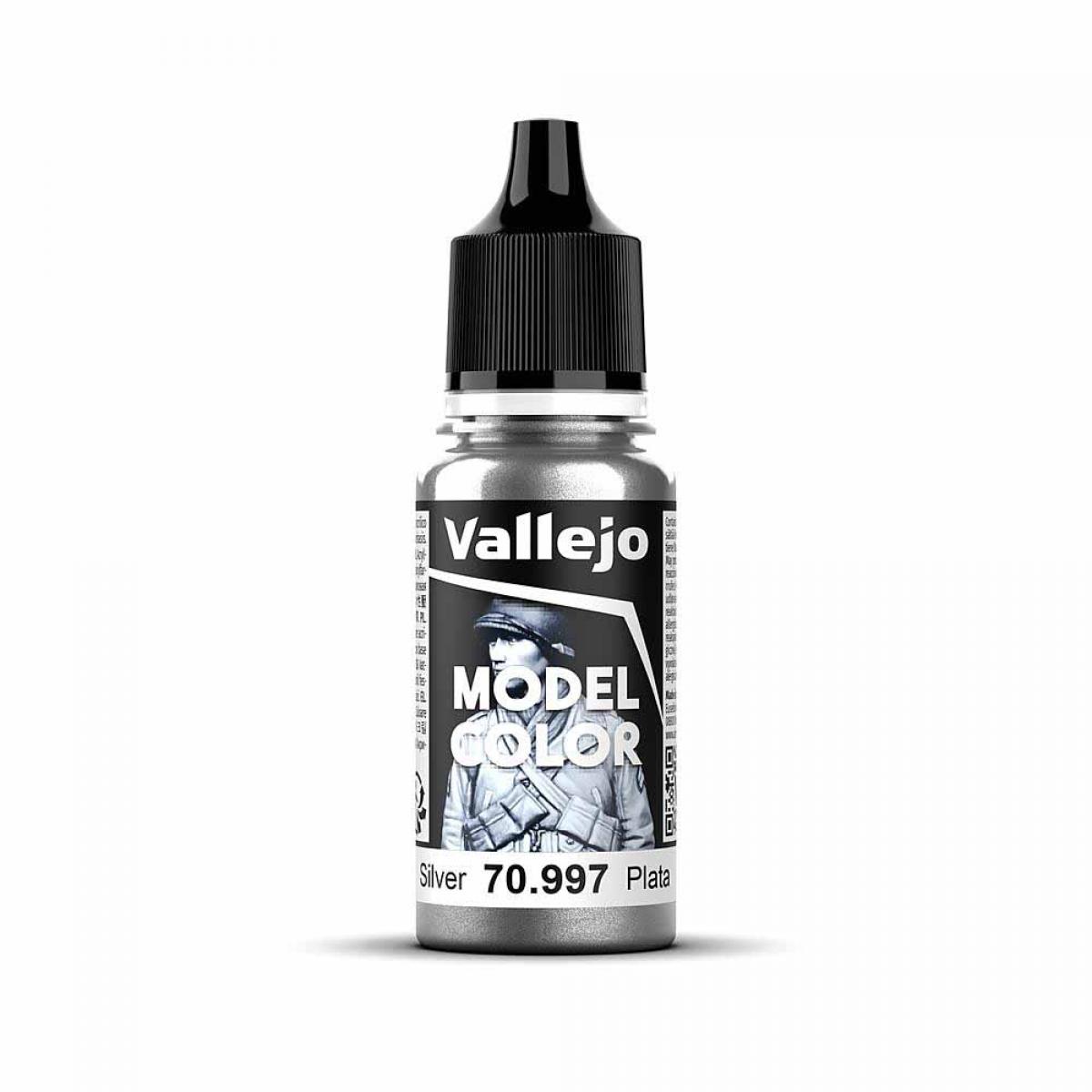 Vallejo 770997 Silber, Metallic, 17 ml