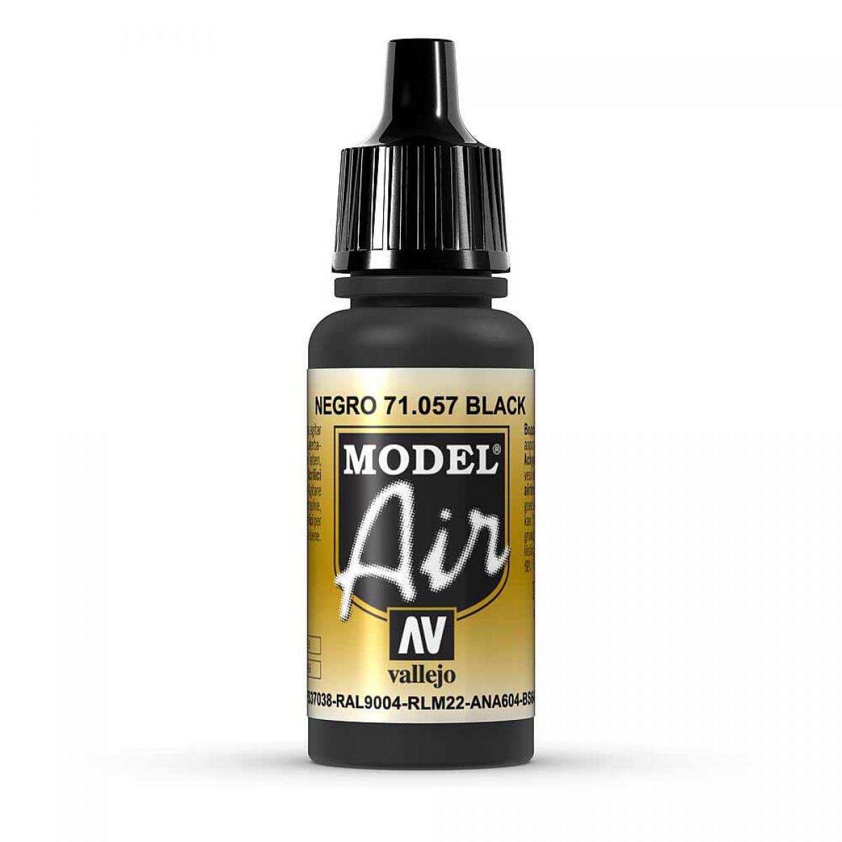Vallejo 771057 Schwarz, 17 ml