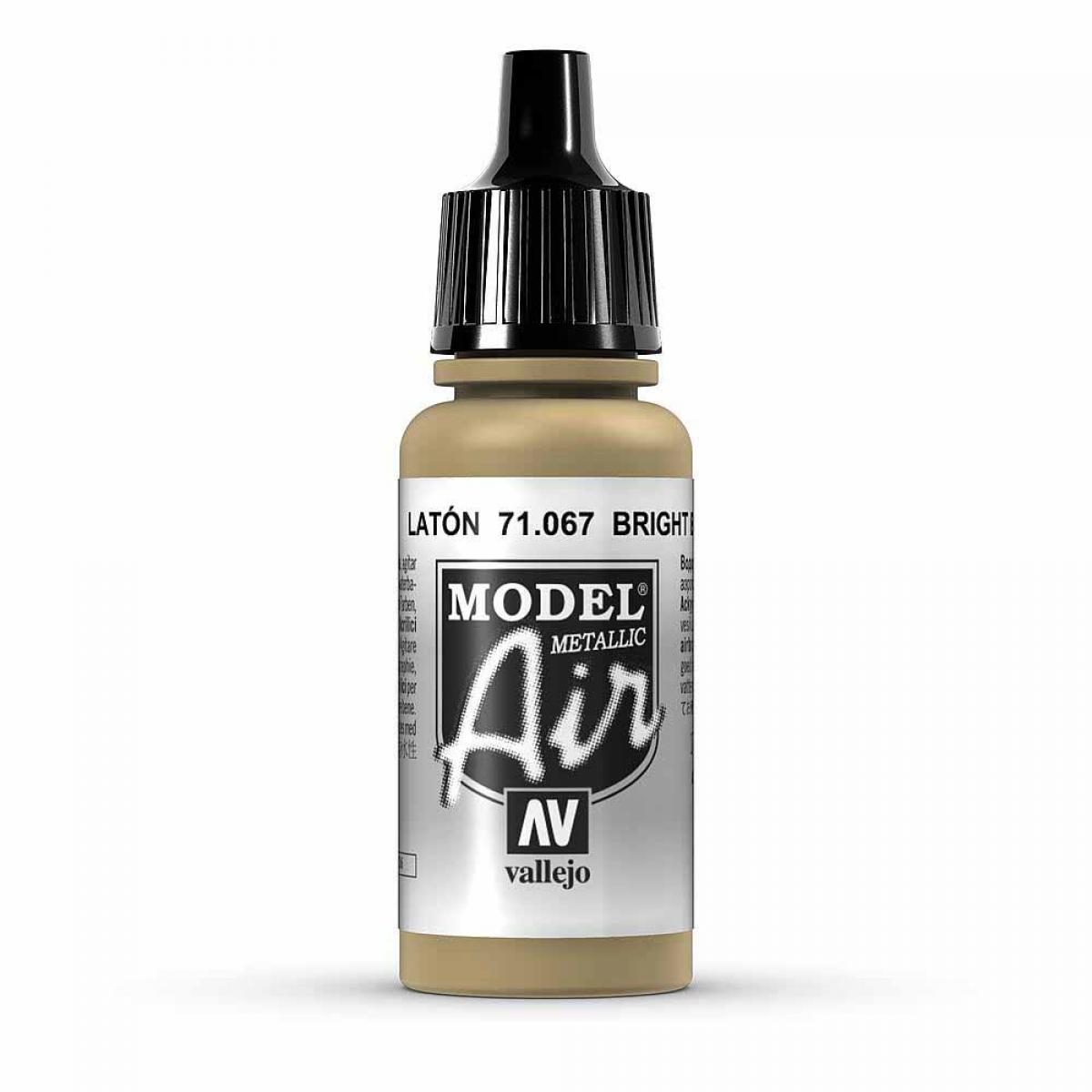 Vallejo 771067 Helles Messing, Metallic, 17 ml