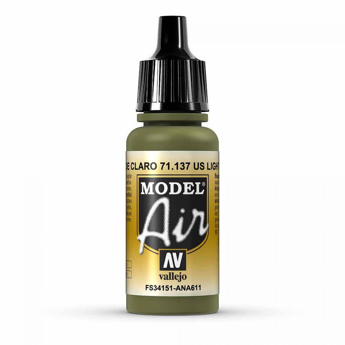 Vallejo 771137 US Hellgrün, 17 ml