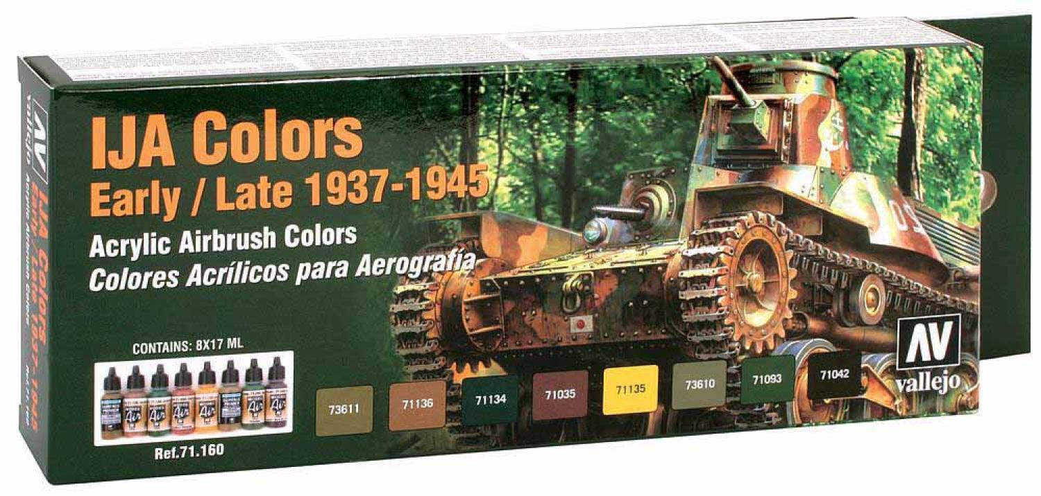 Vallejo 771160 Farb-Set, IJA Farben 1939 - 1945