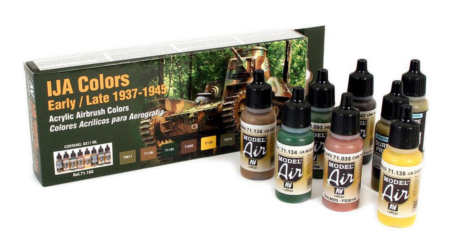 Vallejo 771160 Farb-Set, IJA Farben 1939 - 1945