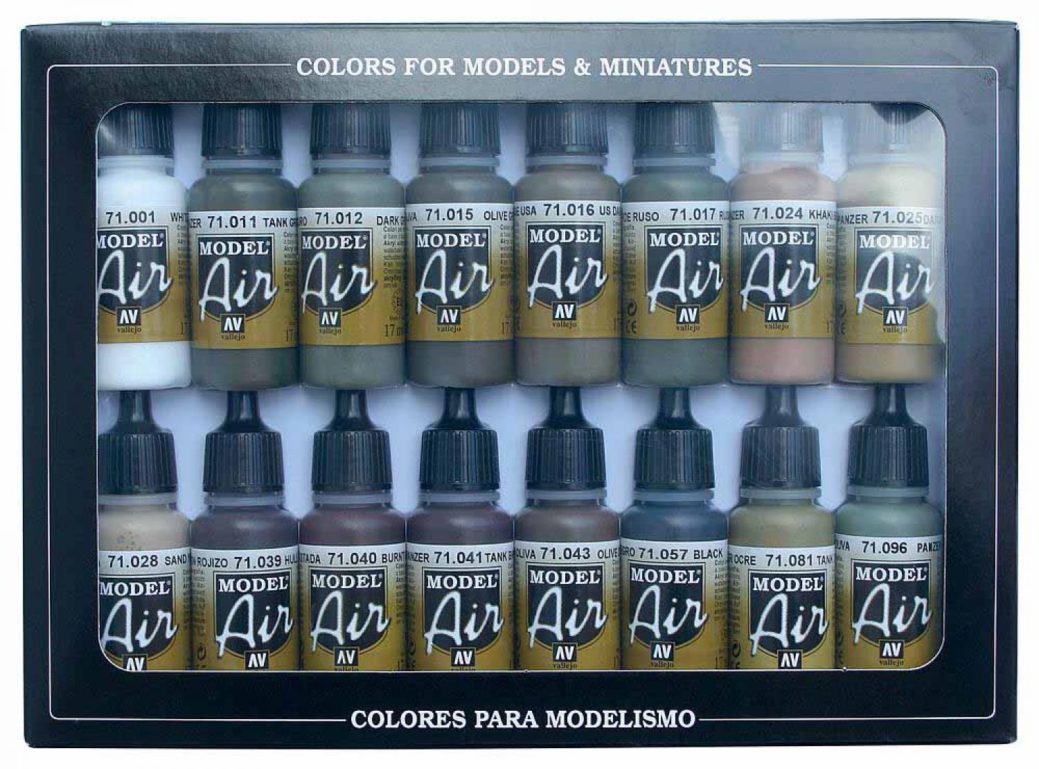 Vallejo 771190 Farb-Set, Deutsche Farben WWII