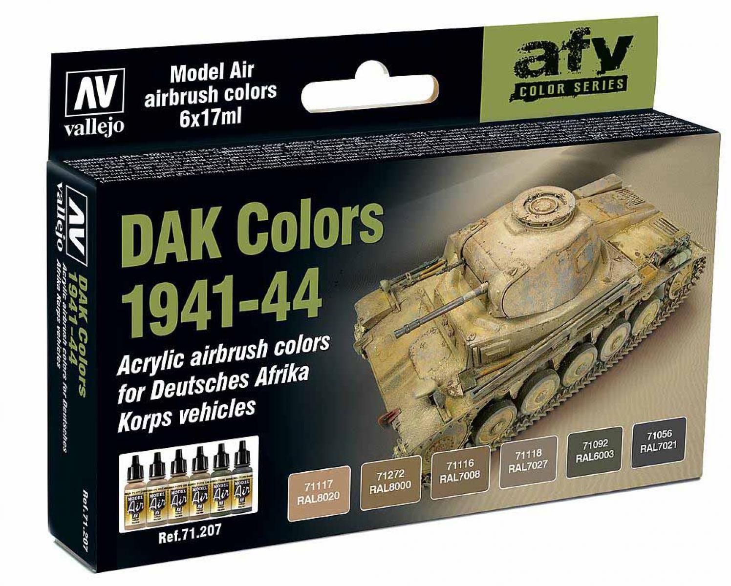 Vallejo 771207 Farb-Set, Deutsches Afrika Ko