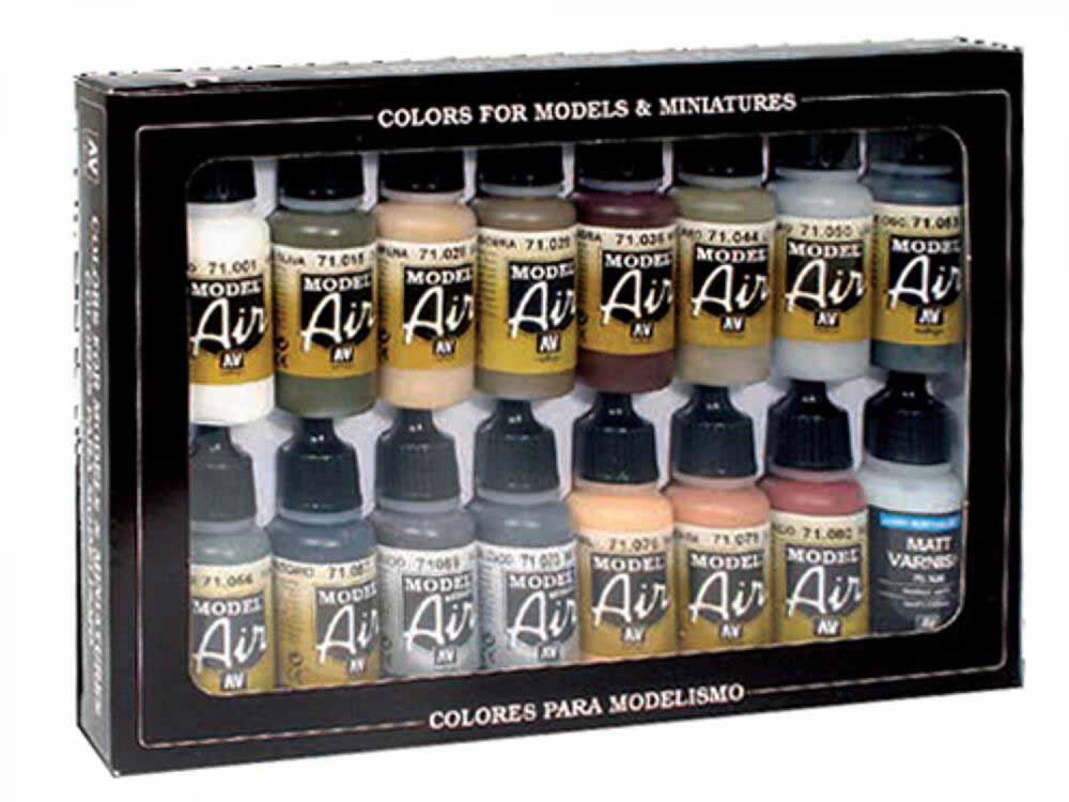 Vallejo 771208 Farb-Set, Deutsche Farben WWII, Europa+Afrika