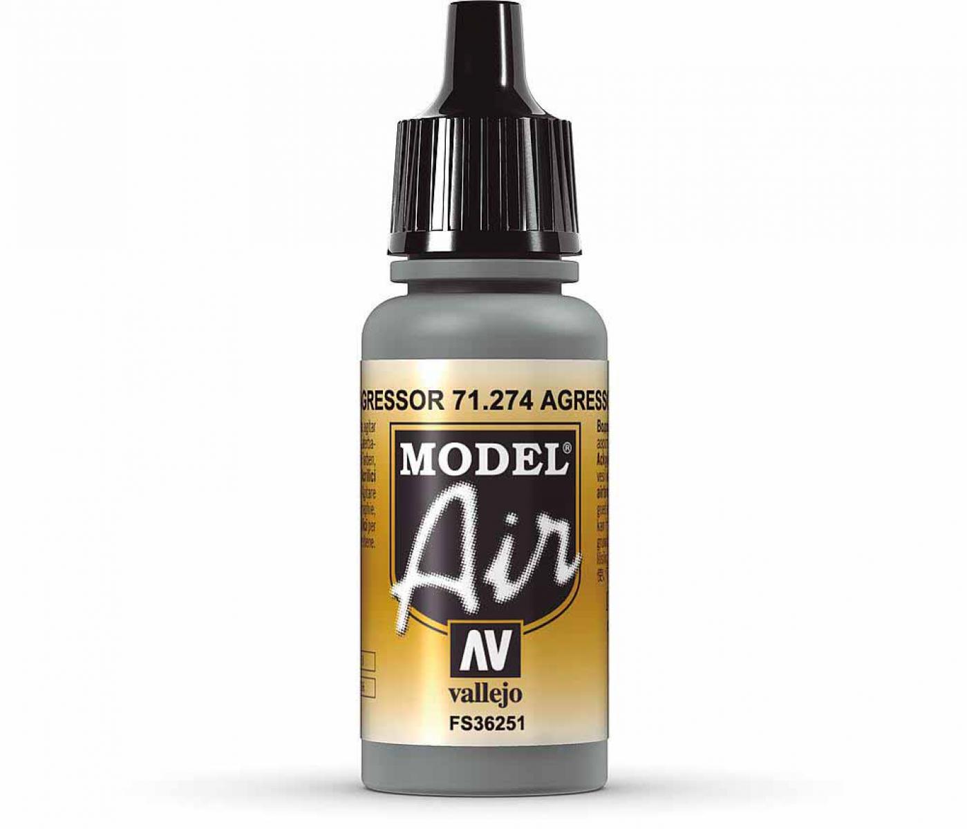 Vallejo 771274 Agressor-Grau, 17 ml