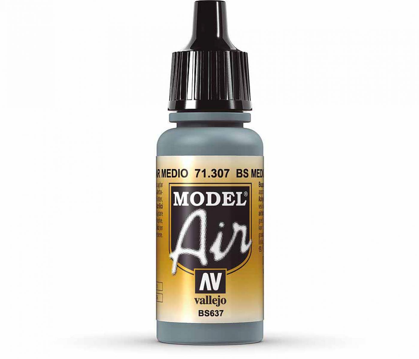 Vallejo 771307 Mittleres Seegrau, BS, 17 ml